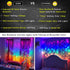 CoziTech Rainbow Fairy String Curtain Lights with Remote, Twinkle LED Ombre Light Curtain for Girls Room, Kid's