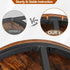 F2C Set 2 Nesting Coffee Table Modern End Table of for Living Room Balcony Office, Round Wood Accent Side Coffee Tables