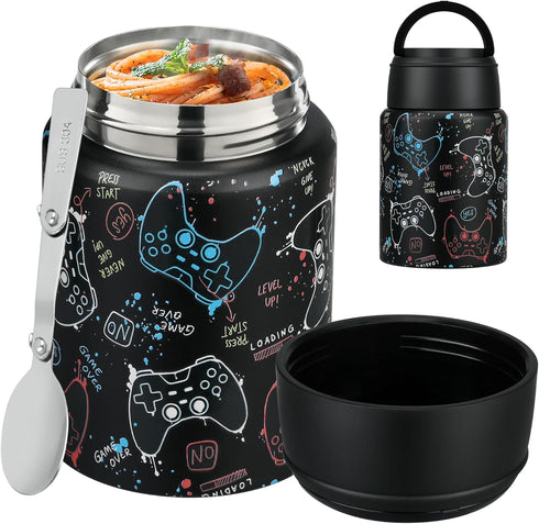 Soup Thermo for Hot Food Kids 16oz Insulated Food Jar Leakproof Thermo