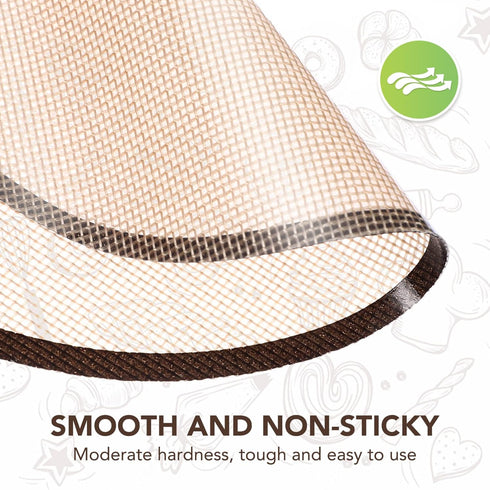 Glass Fiber Baking Mats for Oven, Non-Stick Dough Bread Sling Baking Mat with Long Handles for Transfer