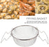 Potato Cooking Strainer Stainless Steel Frying Basket Foldable Strainer Basket Colander, Strainer Net Kitchen Cooking Tool for Steaming, Straining, Rinsing French Fry Basket by Alipis