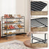 2-Tier 33" Closet SUFAUY Wide Shoe Rack, Metal Shoe Rack Organizer Heavy Duty, Stackable, Black