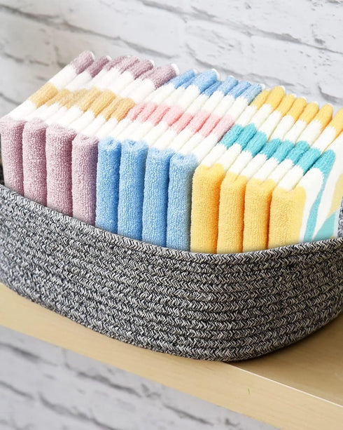 12 Pack 13 13 Inches, 3 Jacquotha Cotton Striped Washcloths, x Colors - Face and Body Cleansing Towels