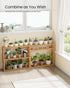 3-Tier 5.9 23.6 21.3 Inches, UBCB13Y SONGMICS Bamboo Bathroom Shelf, Adjustable Plants Rack, Wall-Mounted or Stand