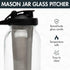 Primula Mason Jar Cold Brew Iced Coffee Maker, Stainless Steel Filter, 2-Quart, Black, Dishwasher Safe
