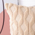 MADIZZ Set of 2 Soft Plush Short Wool Velvet Decorative Throw Pillow Covers 16x16 inch, Khaki Square Luxury Style