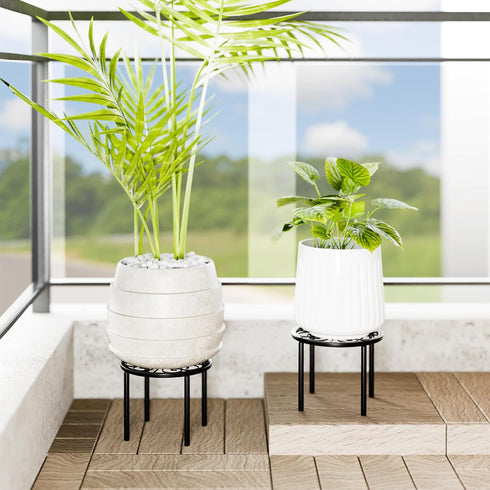 Chinpakden 7.9 7.9 5.9 inches Plant Stand Plant Holder - x x Flower Stand for Garden Courtyard, Heavy Duty Plant Rack
