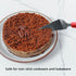 Professional Stainless Steel Pie Spatula Server, 2-Pack Red Cake Cutter & Pizza Dessert Serving Knife Set