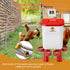 WARMSHOMIC Automatic Chicken Waterer,Float-Controlled Large Watering System with Stainless Steel Metal Hose,Suitable