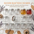 12 Pack 12 Oz Lyellfe Wide Mouth Mason Jars, Glass Canning Jars with Airtight Lids, Clear Mason Spice Jars for Jam