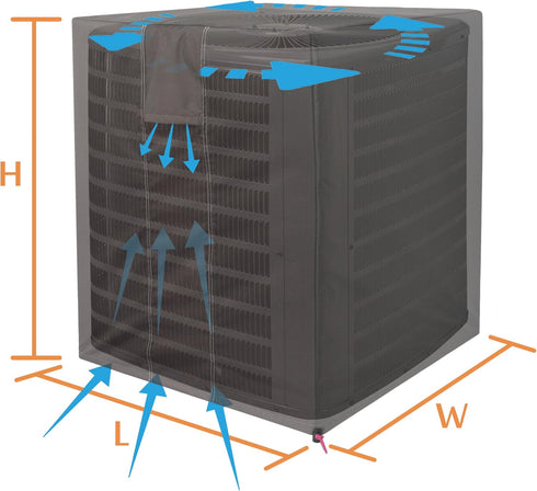 Jeacent Central Air Conditioner Covers for Outside Units - AC Covers 24x24x22 inches