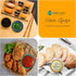 Homienly Plastic Dipping Plates - Set of 8, 4 inch Wheat Straw Mini Appetizer Bowls for BBQ