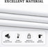 DONREN Pure White Small Window Curtain Panels for Kitchen - Room Darkening Curtain Tiers (30 x 30 Inch, 1 Pair)