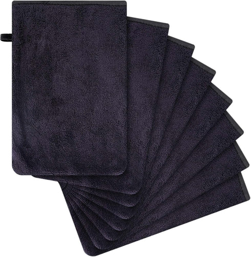 PHOGARY 8 Pack Microfiber Body Wash Bath Mitts for Women Men, 69 Inch
