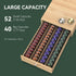 Premium Bamboo Coffee Pod Drawer for Nespresso Vertuo Capsules (NV140), Holds 40 Big or 52 Small Vertuoline Pods