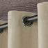 Exclusive Home Biscayne Two Tone Textured Grommet Top Curtain Panel, 54"x120", Sand, Set of 2 for Indoor/Outdoor