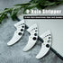 9 (1Pcs) Herb Stripper Holes, Stainless Steel Kitchen Herb Stripping Tool Loose Leaf Kale Razor Metal Leaf Pealer