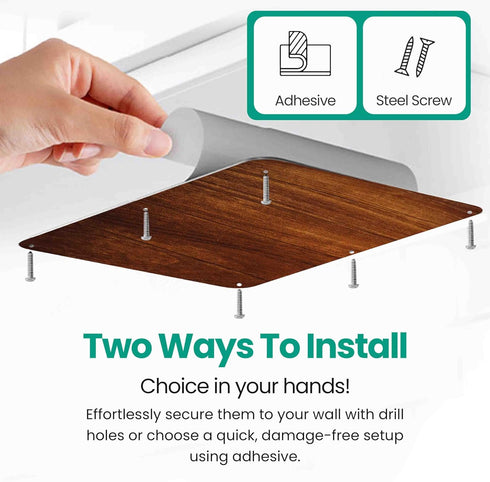 17.5inchX11.5inch 3M 2 Pack) Large Stainless Steel Plate for Magnets, Adhesive Back, Mounting Screws, Ideal