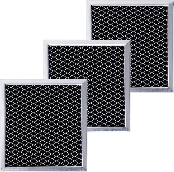 BlueStars 3 Packs Microwave Charcoal Filter Replacement, Compatible with Whirlpool & Maytag Over the Range