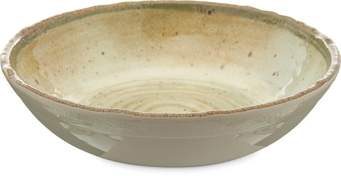 Carlisle FoodService Products Reusable Plastic Salad Bowl - 35.5 Ounces Melamine for Home and Restaurant, Adobe