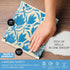 30 11" 10" LOLA Swedish Dishcloths XL on a Roll, Sheets, Floral Pattern, Perforated Tear-Off x Sheets w/Hook, Reusable