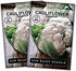 Sow Right Seeds - Snowball Cauliflower Seed for Planting - Non-GMO Heirloom