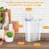 TBMax Rice Container 4 Lbs / 2 Kg Dispenser with Measuring Cup, BPA-Free Plastic Food Storage Holder
