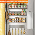 JulktLli 5 Pack Multifunctional Magnetic Shelves for Refrigerator Spice Rack & Washing Machine Organize, Include Paper