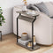 Livofloral Narrow End Tables for Small Spaces, Skinny Grey Side Table Living