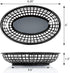 9 1/4 6 Inch Set 12, New Star Foodservice Fast Food Baskets, x Oval, of Black