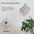 8 Pack Flower Swedish Dishcloths for Kitchen with 3 Clips, 9 Classified Labels, Reusable, Washable, Biodegradable,