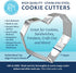 R&M International Stainless Steel Round Biscuit Cutter, 2-1/3" with Handle, 1-Piece