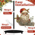 MorningRo Countertop 3D Christmas Paper Towel Holder Retro Santa Kitchen Decor and Accessories Black Metal Farmhouse