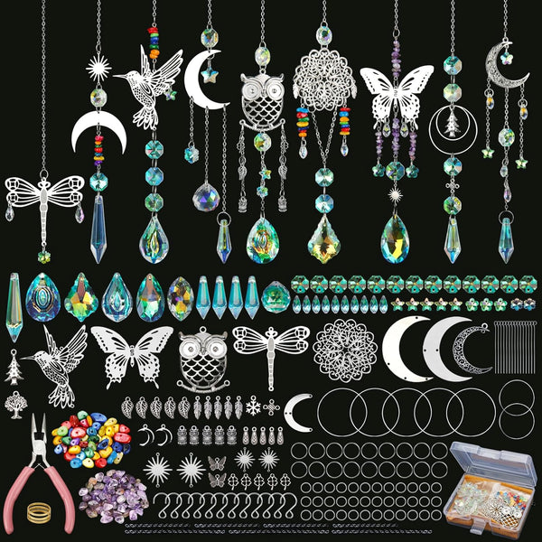 Worgree DIY Suncatcher Kit 460pcs Sun Catchers Making Supplies Art and Crafts