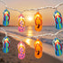 Multicolor Beach Flip Flop String Lights, 8.5Ft Beach Themed Outdoor Party Lights