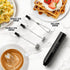 Zulay Froth N Go Milk Frother, Rechargeable 3-in-1 Wand with Case & USB-C Charger, 3 Whisk Attachments for Lattes