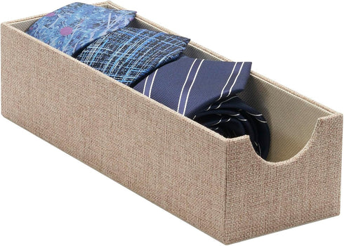 Household Essentials Brown 720-1 Deep Drawer Organizer Box for Storage | 12 in x 4 in x 3.13
