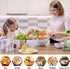 Cunhill 5 Pcs Soup Ladles, Stainless Steel Serving Ladles with Long Handle for Cooking, Stirring, Portioning