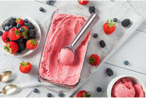 HIC Kitchen Anti-Freeze Ice Cream and Frozen Dessert Scoop, Non Toxic and Self Defrosting