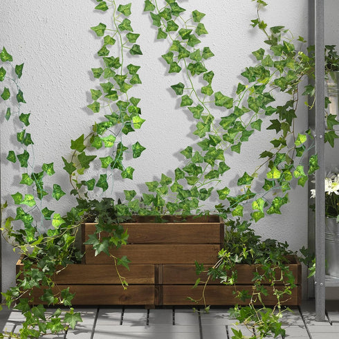 CQURE 12 Pack 84Ft Artificial Ivy Garland, Fake Vines UV Resistant Greenery Leaves for Home Bedroom Party Decor