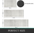 Set 3,Moroccan Boho Kitchen Rugs of Modern Farmhouse Kitchen Mats for Floor,Geometric Pattern Non-Slip Washable Sink