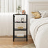 TB01BK080 TUTOTAK Narrow Side Table with Charging Station,Small End Table with USB Ports and Outlets, Skinny Sofa
