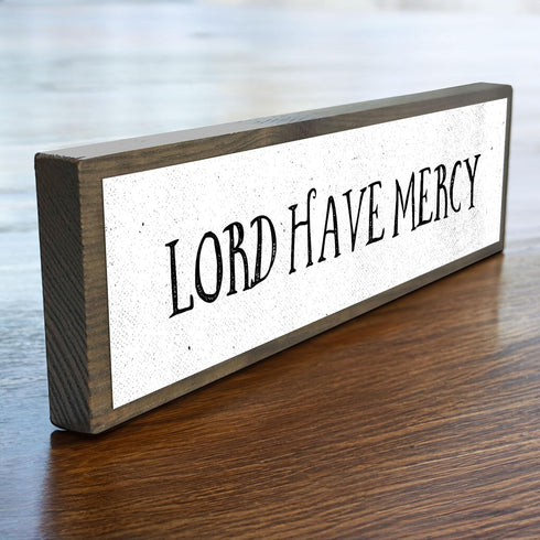 Wood & Metal Southern Sign, Weatherproof Indoor Outdoor Wall Decor, Rustic Charm with "Lord Have Mercy"