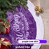 yuboo 36" Purple Faux Fur Christmas Tree Skirt with Embroidered Snowflakes for Purple Decorations and Mardi Gras Decor