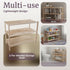 3-Tier Closet, 9 Shoe Storage Rack - Wood Shoe Organizer for Bathroom, Entryway - Footwear Shelf Holds Pairs Sneakers
