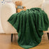 30x40 inches InHand Fleece Baby Blanket, Super Soft Swaddle Blanket, Plush Fuzzy Warm Green Throw Blanket, Newborn