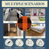 SEEKSEE Cotton Buffalo Plaid Rug 27.5"x43", Orange and Black Checked, Washable Doormat for Indoor/Outdoor