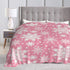 Perinsto 60"X50" Winter Snowflakes Pink Throw Blanket Ultra Soft Warm All Season Christmas Decorative Fleece Blankets