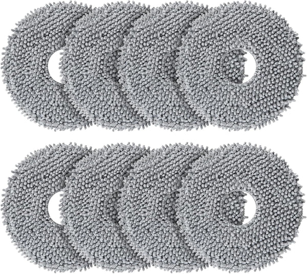 8 Pack Mop Pads Compatible with Roborock Q Revo/Qrevo MaxV Robot Vacuum Cleaner, Replacement Accessories Set