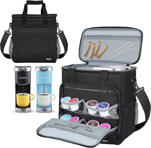 Travel Coffee Maker Carrying Bag for Keurig K-Mini or K-Mini Plus, Portable Storage with Shoulder Strap